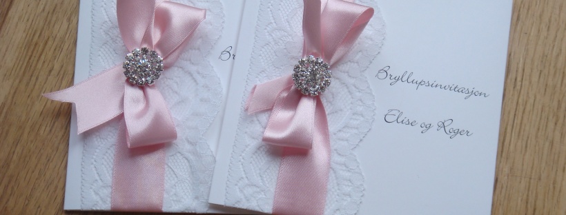 glamour wedding stationery with lace and diamante