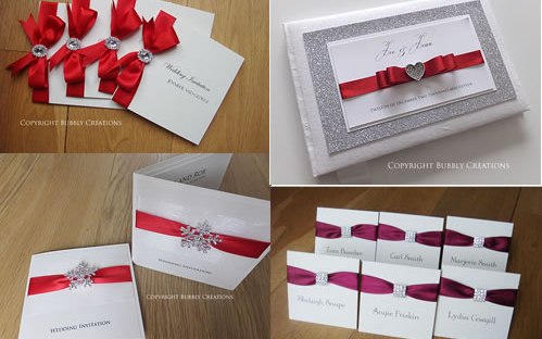 Red Wedding Invitations and Stationery